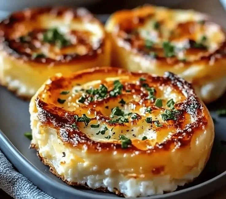 Baked cottage cheese eggs served on a plate for a protein-packed breakfast