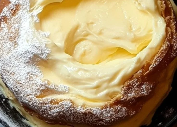 Delicious melt-in-your-mouth cake topped with fresh berries and cream