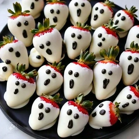Variety of spooky Halloween snacks prepared for a festive celebration