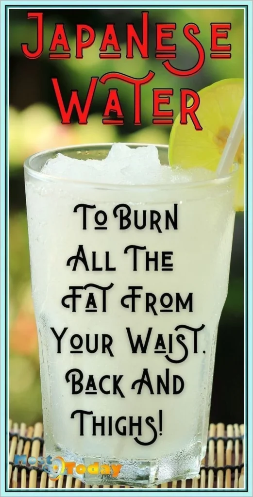 A bottle of Japanese water for fat burning and weight loss