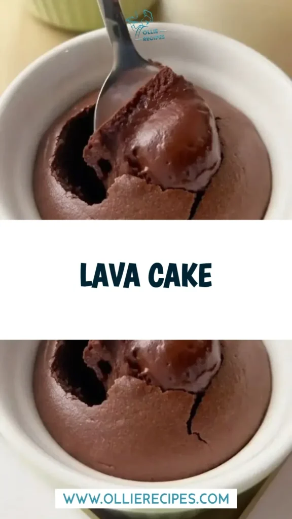 Delicious Lava Cake with melted chocolate center served warm.