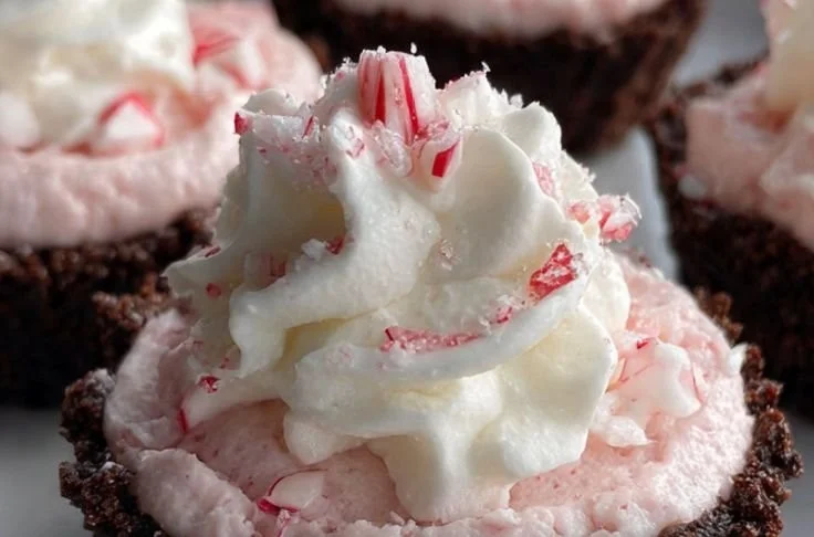 Delicious Peppermint Oreo Cups with a creamy filling and chocolate coating.