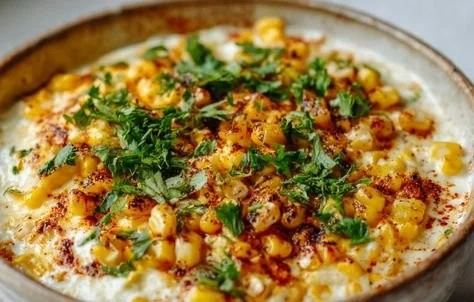 Elote Corn Dip Wontons served on a platter with fresh toppings