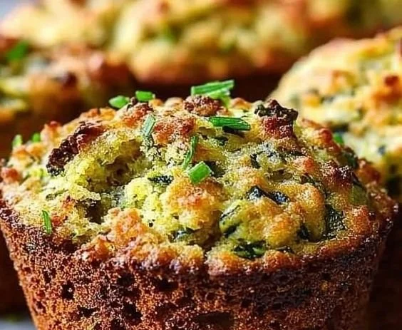 Gluten-free zucchini muffins fresh out of the oven, ready to enjoy.