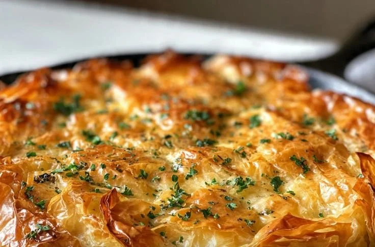 Delicious Tuscan Chicken Pie with fresh herbs and vegetables