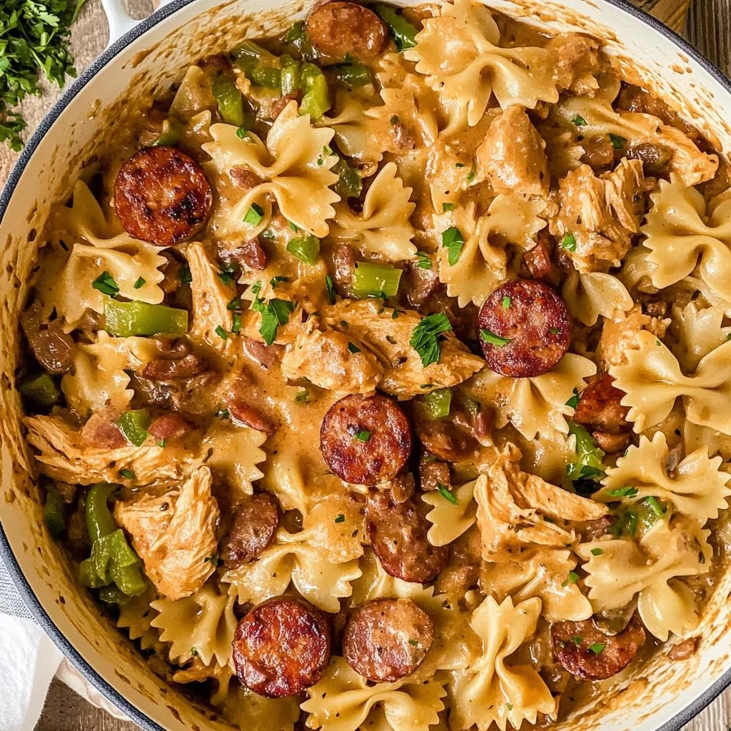 Delicious velvety pasta dish served with fresh herbs and cheese