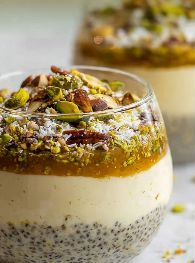 Delicious Zgougou Pudding served in a bowl, showcasing its unique texture and flavor.