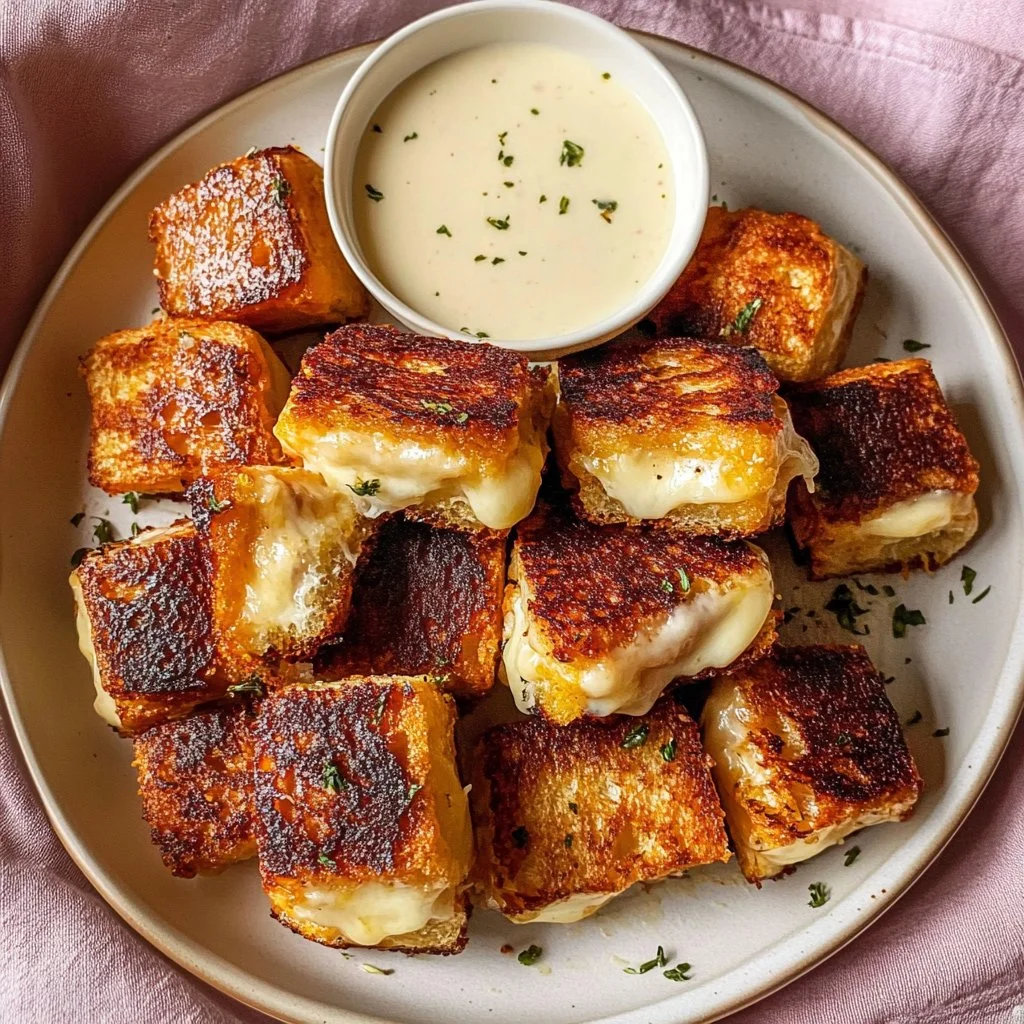 Hawaiian Roll Grilled Cheese sandwich with melted cheese and soft rolls