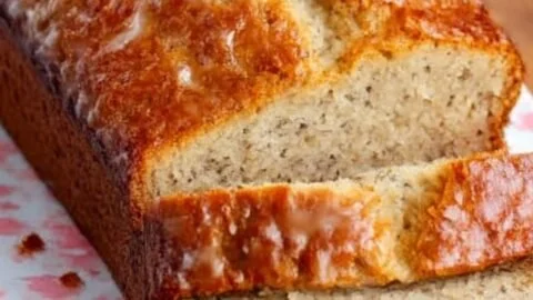 Paula Deen's delicious banana bread with ripe bananas and walnuts.