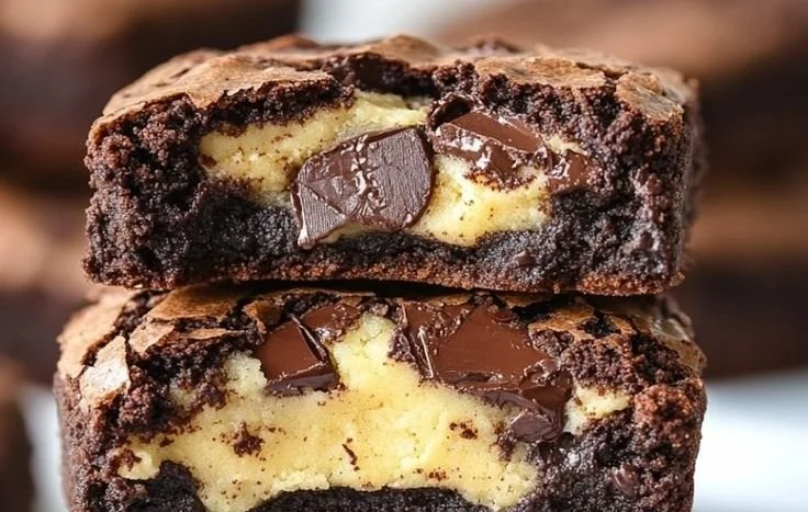 Delicious choco cheesecake cookie bites arranged on a plate.