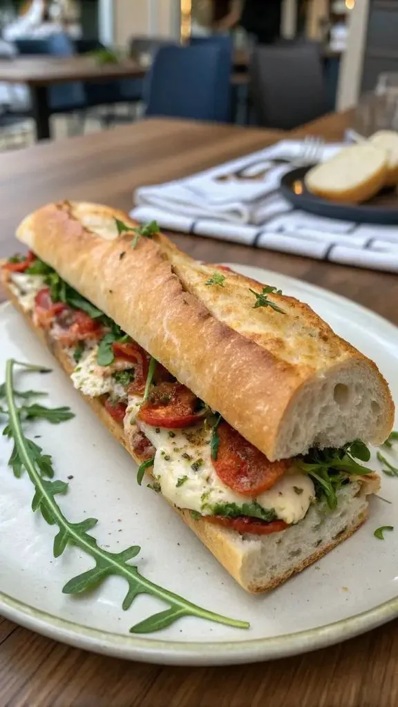 Freshly baked Ketogenic French Baguette with a golden crust and soft interior