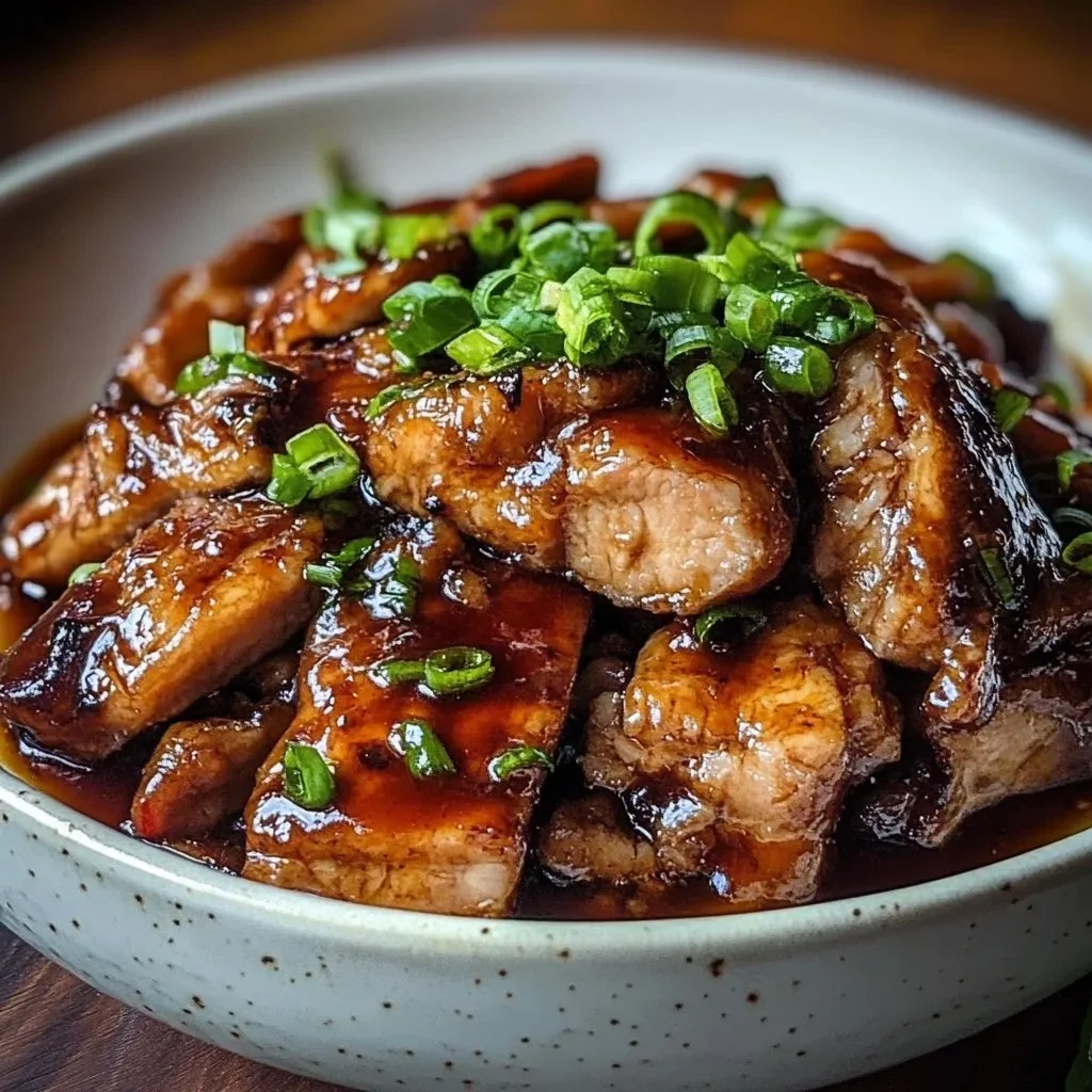 Slow cooker teriyaki chicken served with rice and vegetables