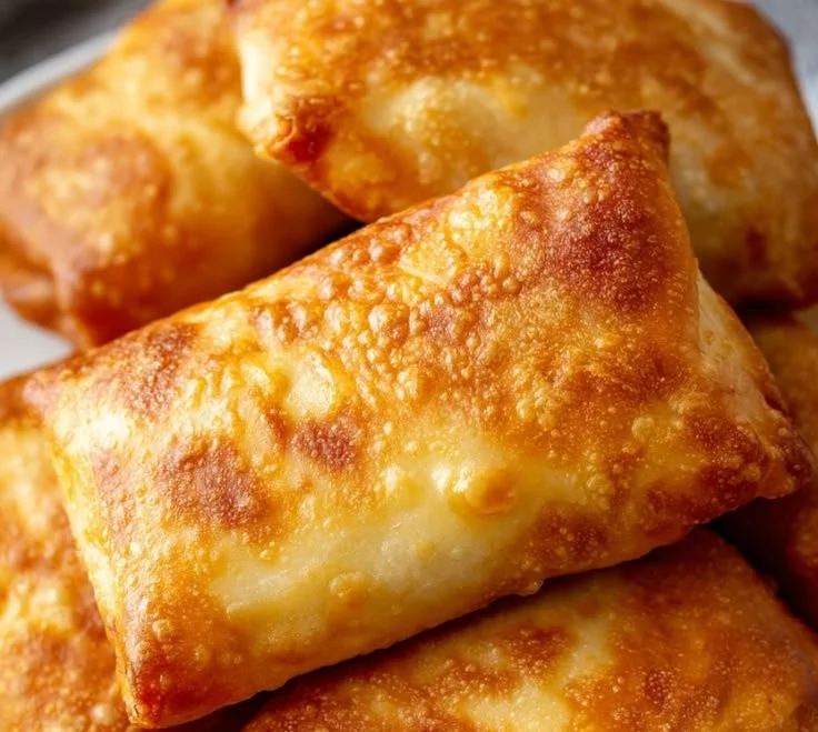 Delicious Beef and Cheese Chimichangas served with fresh toppings and salsa.