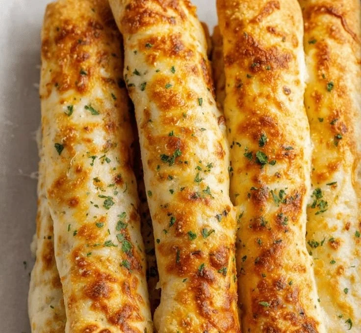 Delicious cheesy taco sticks served on a plate