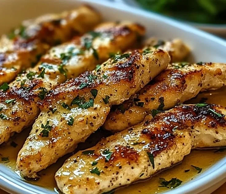 Delicious Greek chicken tenders marinated with herbs and spices
