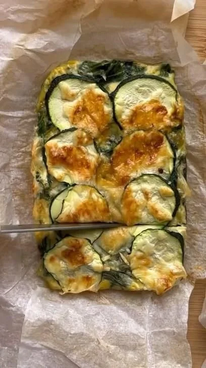 Zucchini and spinach pie recipe by @esterferriol featuring healthy ingredients.
